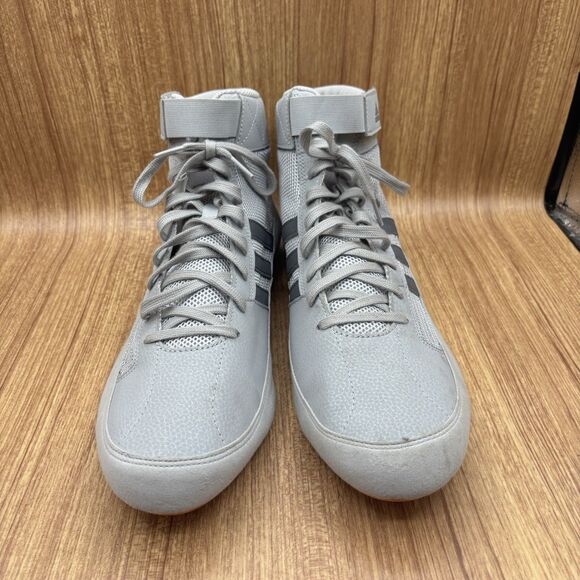 Adidas HVC 2 Wrestling Shoes MMA Combat Boxing Gray Gum Mens Size 14.5‎ main image 6